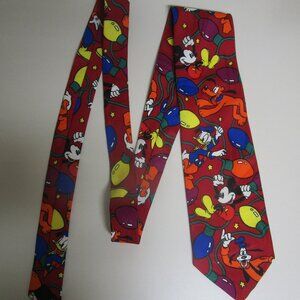 Disney Mickey Goofy Donald Pluto Christmas Lights Tie Mickey Unlimited Korea